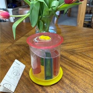 Wolverine Toy Co. Vibrant Yellow Coin Holder. 1960